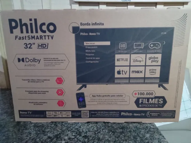 SMART TV 32 NOVA R$ 1.090 (parcelo no cartão com taxa)