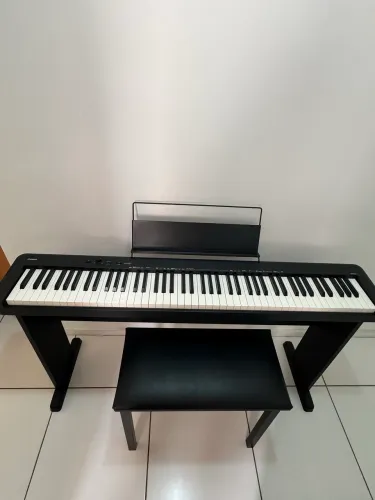 Piano Casio CDP-S150BK + banqueta + suporte
