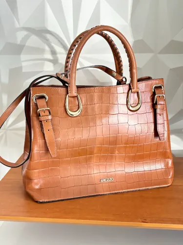 Bolsa tote Arezzo crocodilo original