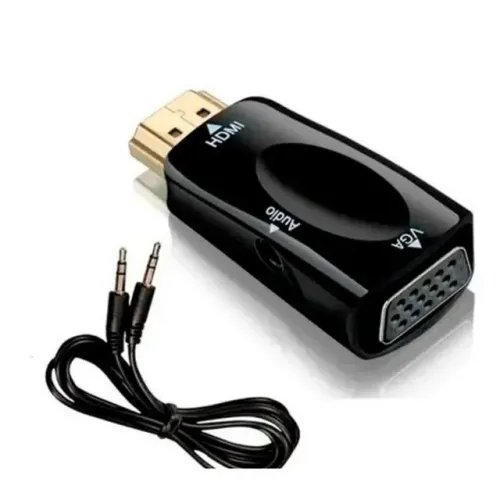 adaptador hdmi p/ vga p2 com audio ligar ps4 xbox em monitor