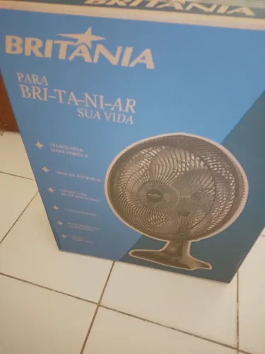 Vendo um ventilador Britânia turbo de 150 w novo na caixa lacrada.