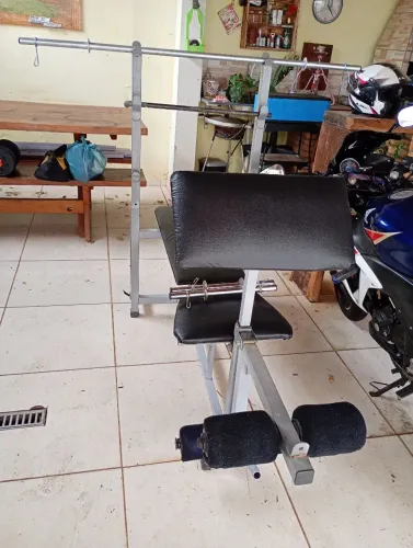 Banco musculação, cadeira extensora e flexora