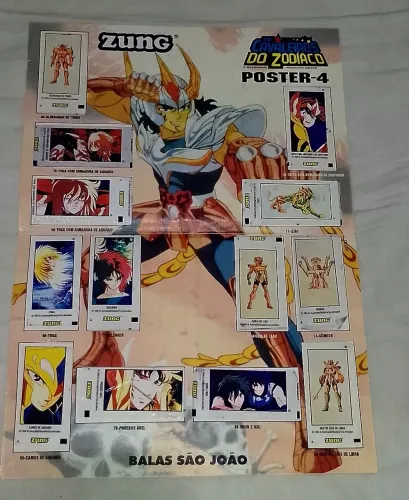 Álbum poster 4 cavaleiros do zodíaco zung