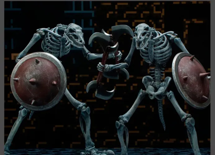 Boneco Caveiras Golden Axe III Dead Frame BBTS - Golden Axé