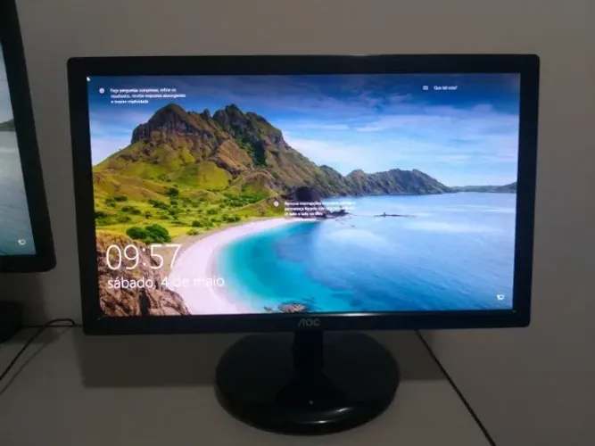 Monitor AOC LCD HD 20 Polegadas DVI VGA