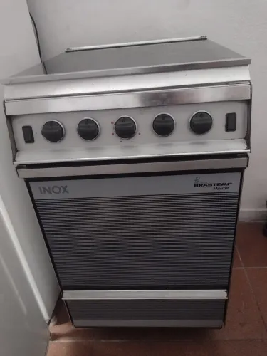 Fogão Maison inox bom estado funcionando tudo pronto pra uso