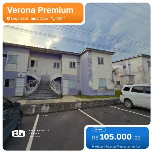 Verona Premium Lago Azul apartamento de 2 Quartos no Condomínio