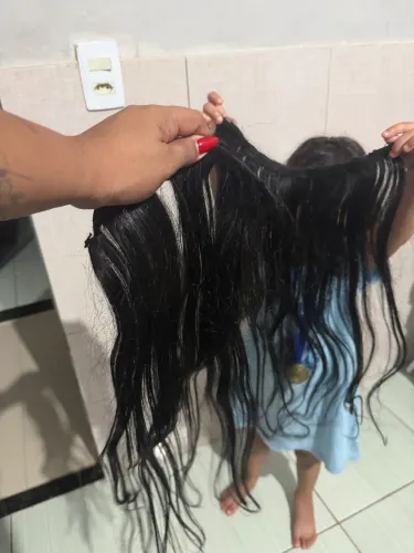 Duas telas cabelo vietnamita