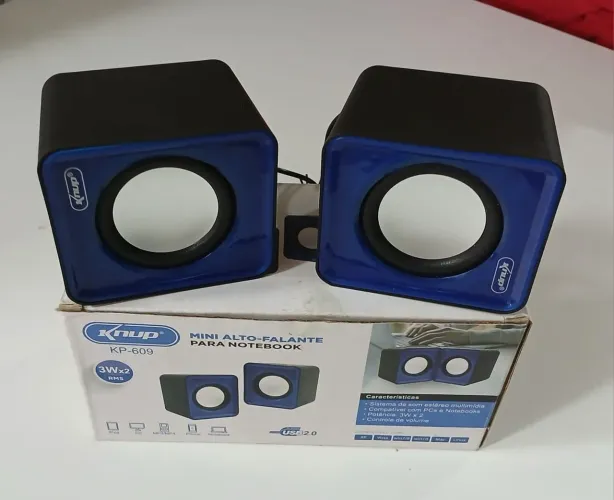 mini caixa de som Knup KP-609<br><br>R$ 50,00