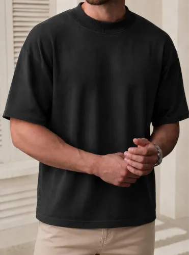Camisa Oversized Lisa, Malha Suedine, Unissex G e GG | Preta, Bege, Marrom