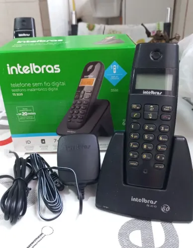 Telefone sem fio Intelbras, kit c 2 aparelhos