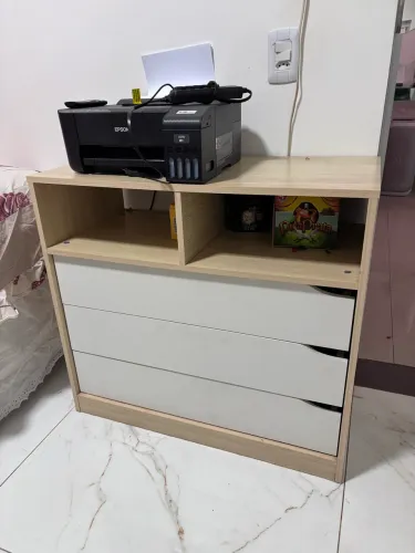 Cômoda 3 gavetas 2 nichos