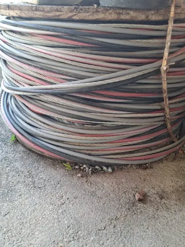 Cabo de Rede Elétrica e Poste
