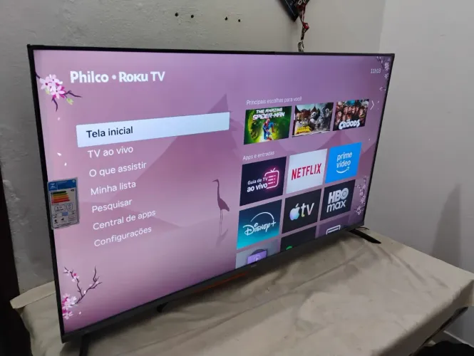 Smart TV Philco 55" 4K Roku TV - Estado de Nova (Muito Econômica!)