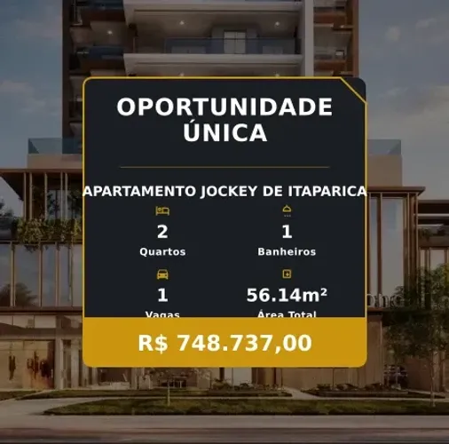 Oportunidade Única no Jockey de Itaparica Apartamento com 2 Quartos e Suíte