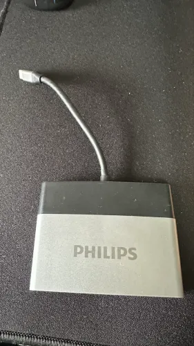 Adaptador Philips Hub USB tipo 3 em 1