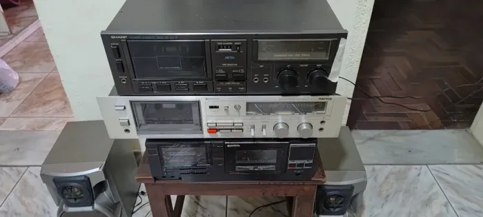 Tape Deck Sharp RT50B Ótimo Estado Funcionando Bem.