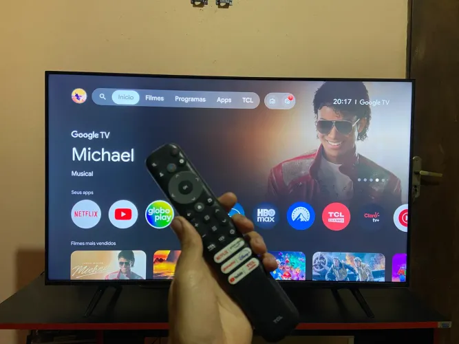 TV TCL 43P755 43" 4K Google TV Wi-Fi Bluetooth - Excelente Estado