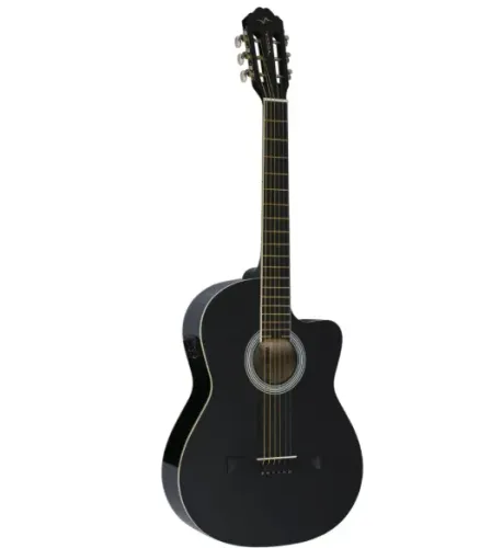 Violão Eletroacústico Vogga Cutaway Aço VCE300 BK