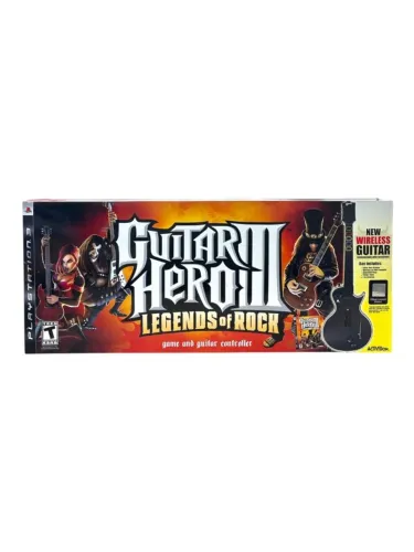 GUITARRA + GUITAR HERO III: LEGENDS OF ROCK PARA PLAYSTATION 3 - LACRADA