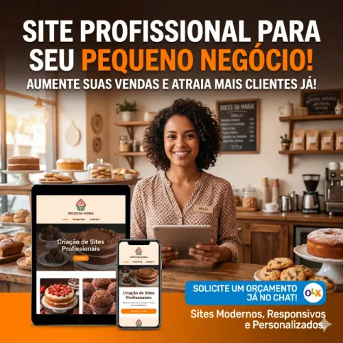 Sites profissíonais para pequenos negócios