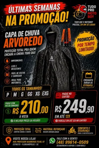 Capa de chuva arvoredo