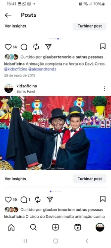 Animação infantil e personagens 