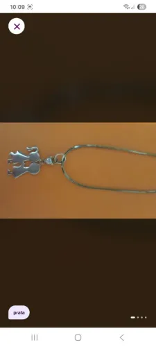 Colar de Prata namorados