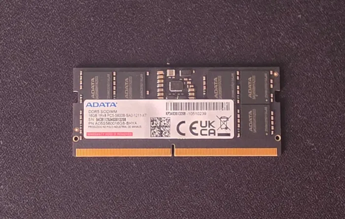 MEMÓRIA RAM 16GB DDR5 PARA NOTEBOOK (SODIMM) - 1x16