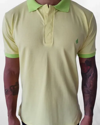Gola Polo Abotoamento Invisível