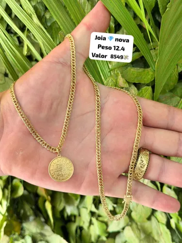 Corrente de ouro 18k 12.4g Nova