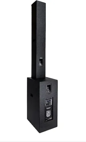 Kit coluna Torre Line Array Ativo Vertical 6 Af + sub 2x12 Skypix Sk-lvr22d