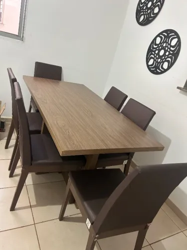 Mesa de jantar 6 cadeiras