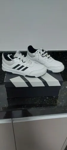 Tênis Juvenil Adidas Tensaur Sport - Branco+Preto- numero 35