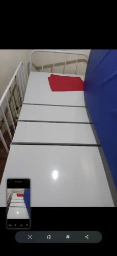 Cama hospitalar, nunca usada.
