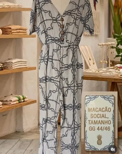 Macacão social tamanho G