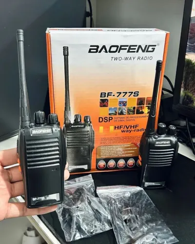 Kit 2 Rádios Transmissor Comunicador Baofeng Bf-777S FRETE 5 PARA ALGUNS LUGARES
