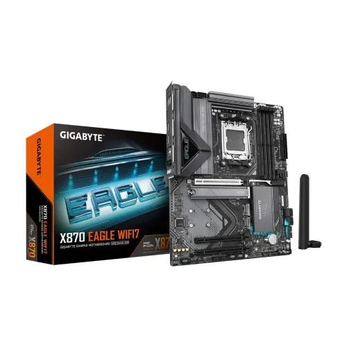 Placa Mãe Gigabyte X870 Eagle Wifi 7 AMD AM5 ATX USB-C 4 PCI 5.0