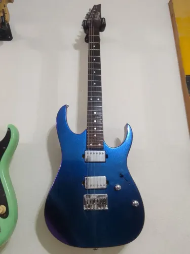 Guitarra Ibanez GRG 121SP | HH | Blue Metal Chameleon (BMC) semi- nova