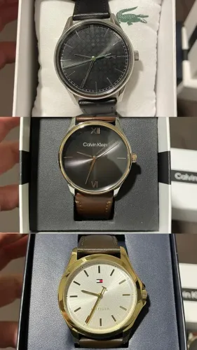 Kit de Relógios Novos Originais Lacoste, Calvin Klein e Tommy Hilfiger - SEM USO