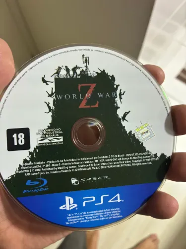 World War Z jogo de Ps4
