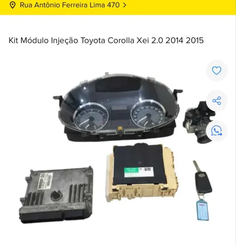 KIT MÓDULO TOYOTA COROLLA XEI 2.0 2015 COM NF E GARANTIA