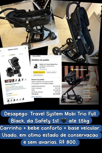 Carrinho de bebê safety 1st
