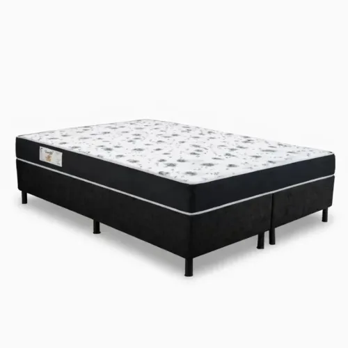 Colchão Queen Santé 100% Espuma D33+ Box Suporta até 250kg