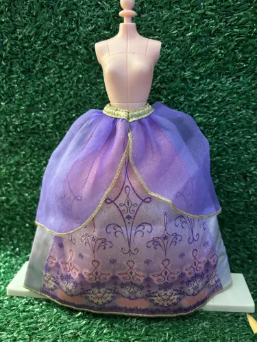 Saia da Barbie Mosqueteira roxa Viveca