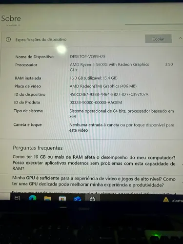 PC Gamer Ryzen 5 5600G | 16GB RAM