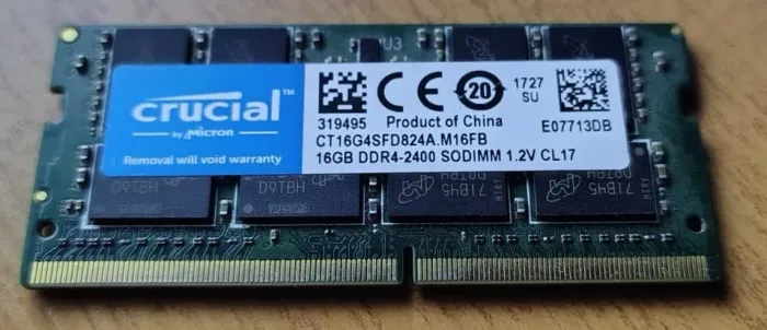 Memória Ram Crucial 16gb Ddr4 2400mhz Para Notebook