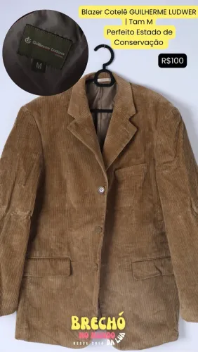 BLAZER DE COTELÊ CLARO