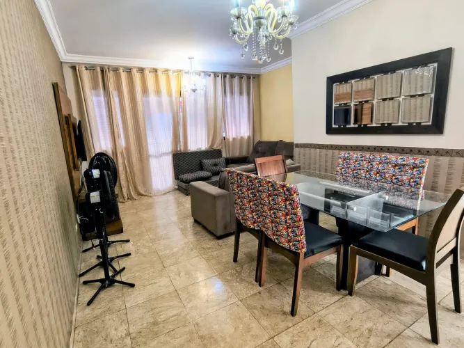 Pareamento com 3 quartos e 2 vagas - piscina e churrasqueira - 1 quadra da praia