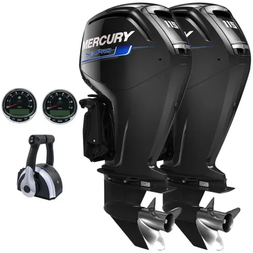 Parelha Mercury 115HP CT Sea Pro - Motor de Popa Novo 